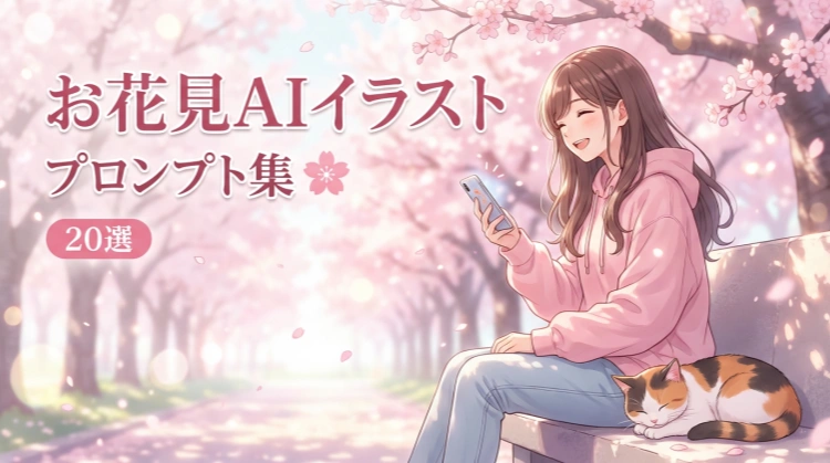 お花見 AI イラスト プロンプト