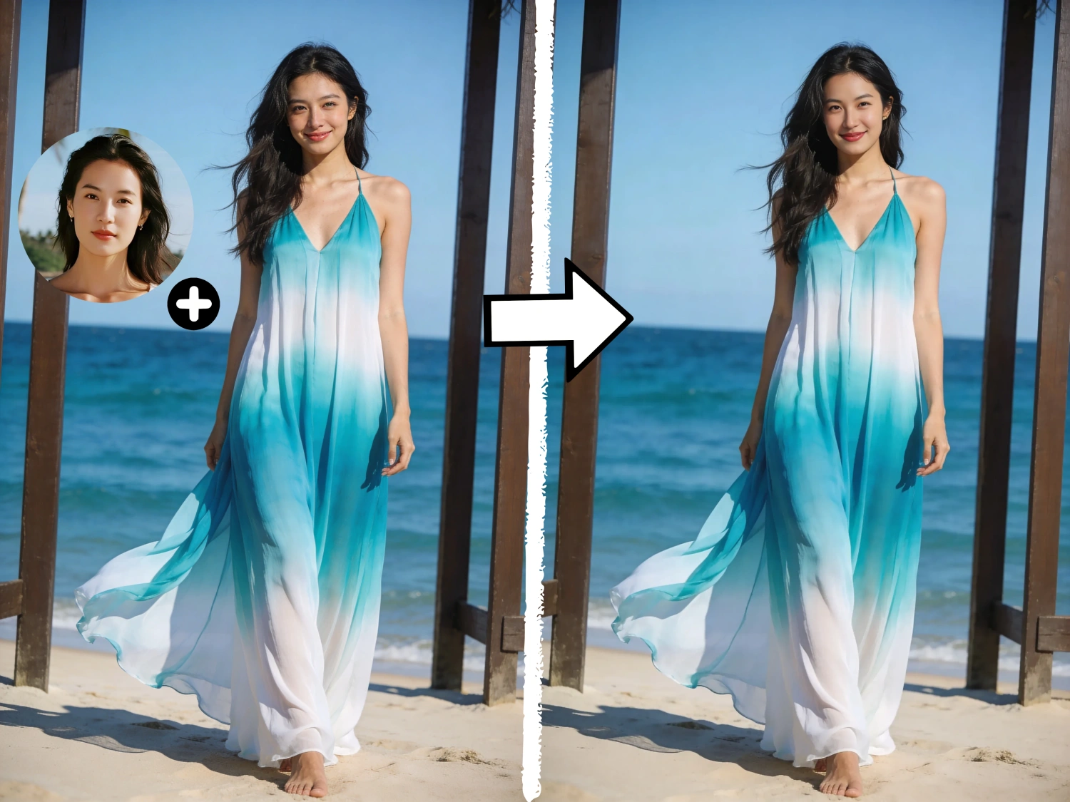 フェイススワップの結果を確認