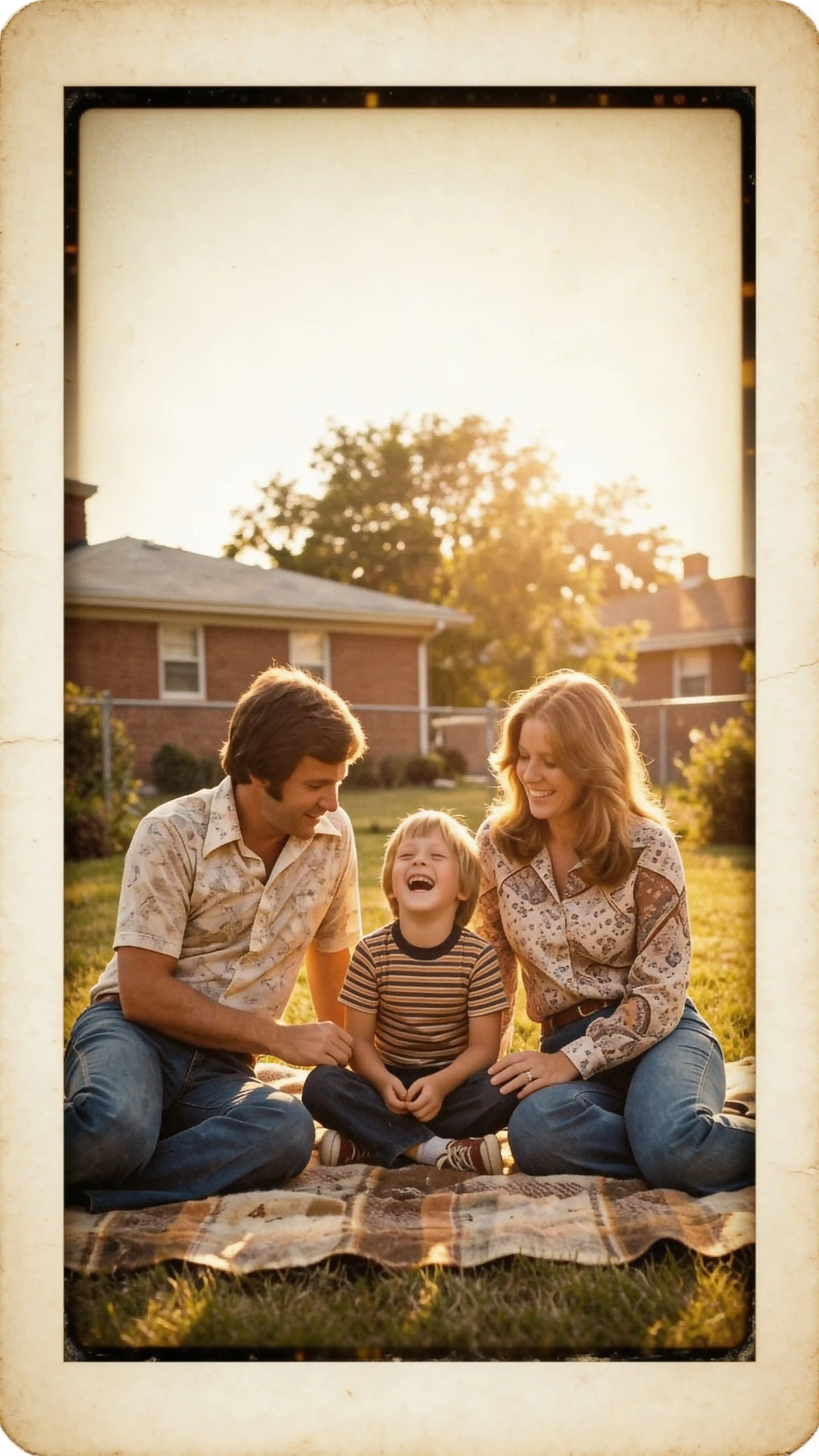 Photo converted to 1970s analog film aesthetic with warm grain and vignette, Nano Banana 2 style transfer