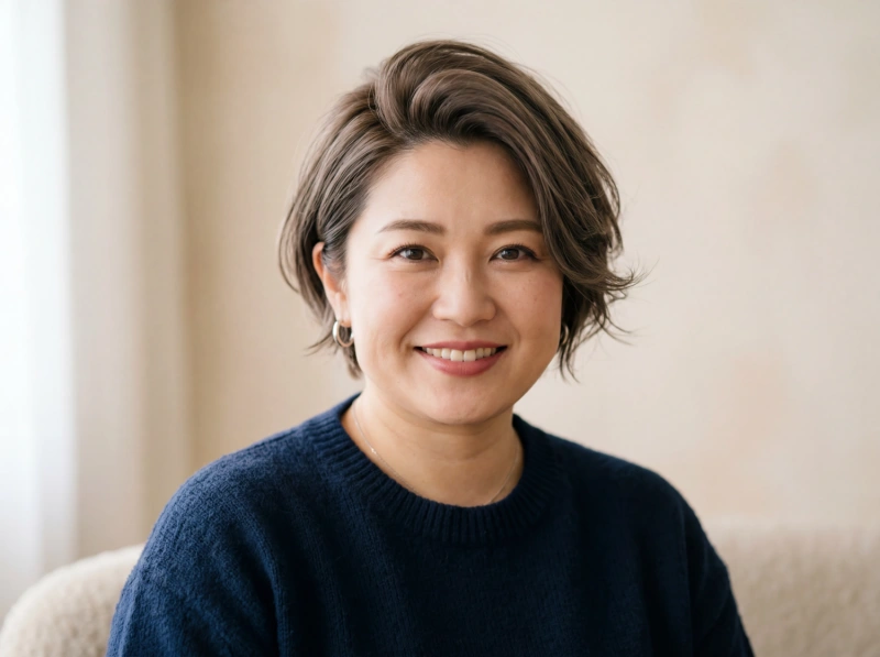 ぽっちゃりベース型向けショートヘア