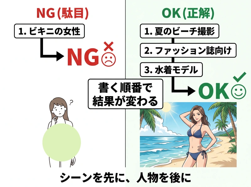 「シーン」と「ジャンル」を先に定義する