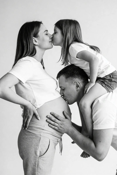 Foto familiar de embarazo