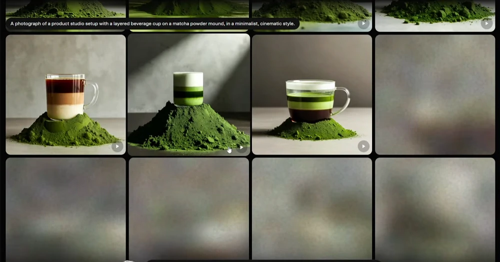 Grok Imagine Infinite Scroll Generating Multiple Image Variations on Web Platform