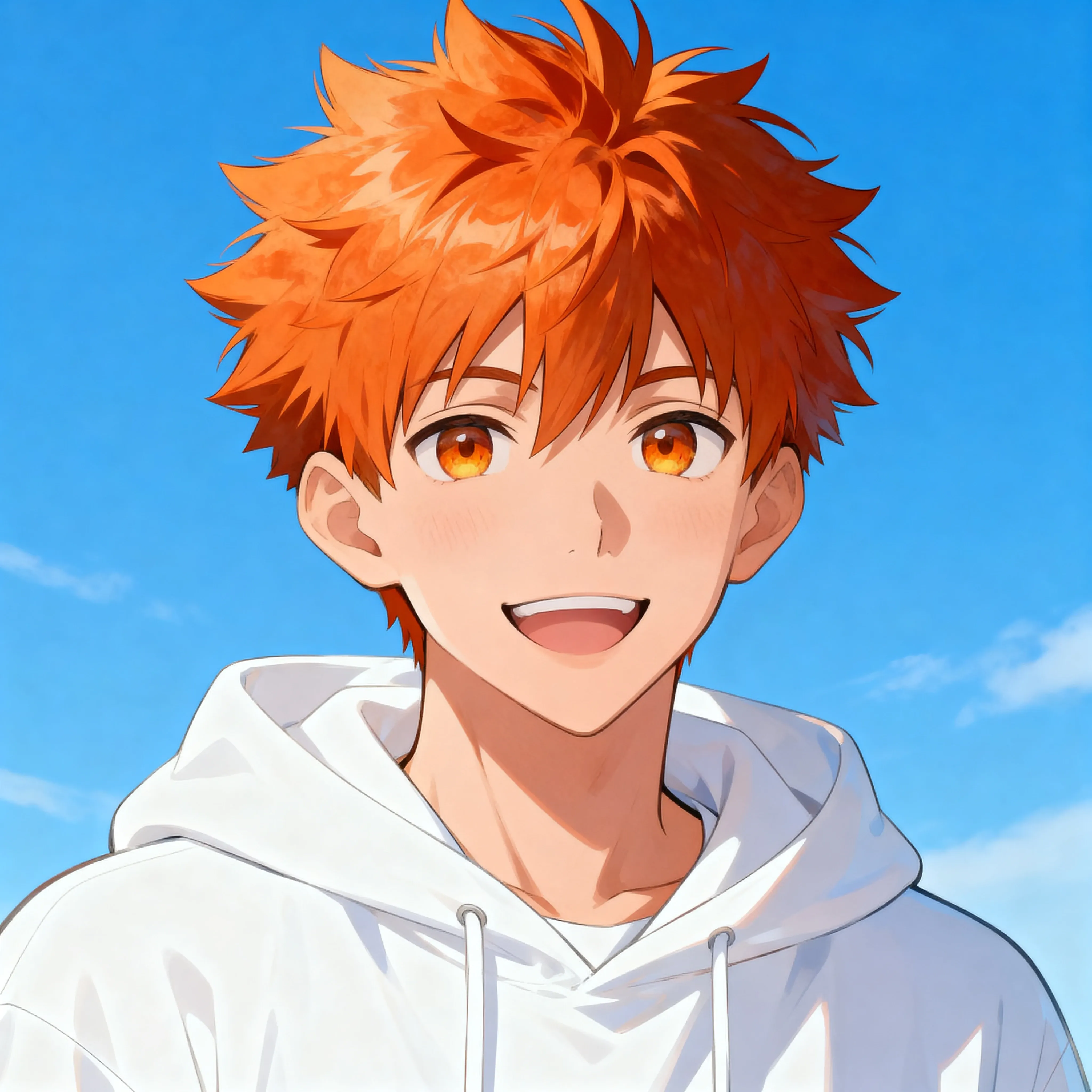 kiểu tóc nam short spike cam năng động anime