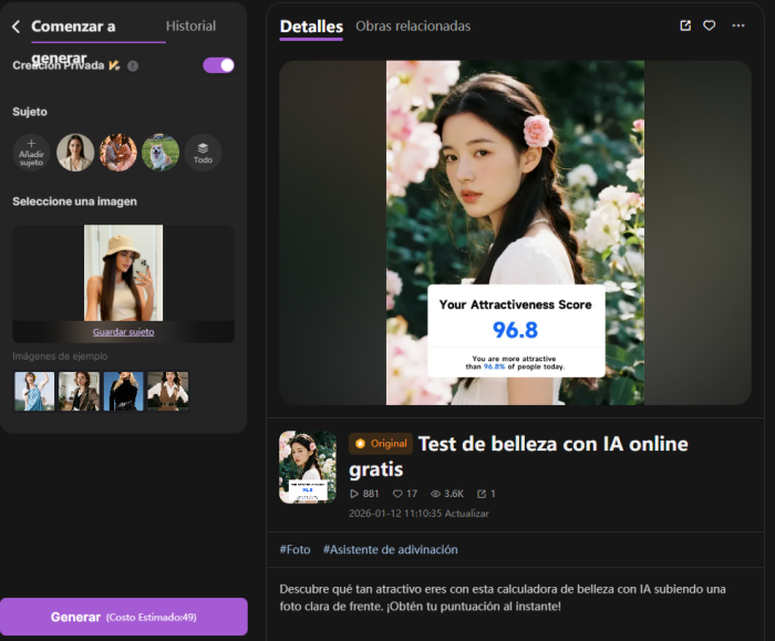 Cómo prueba tu belleza con SeaArt AI