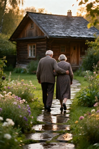 Foto de pareja en paseo romántico