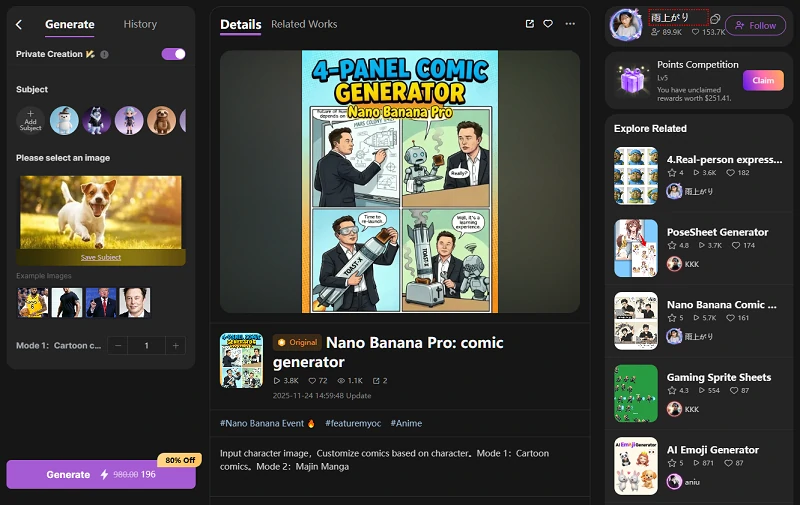 Free Comic Book Maker AI