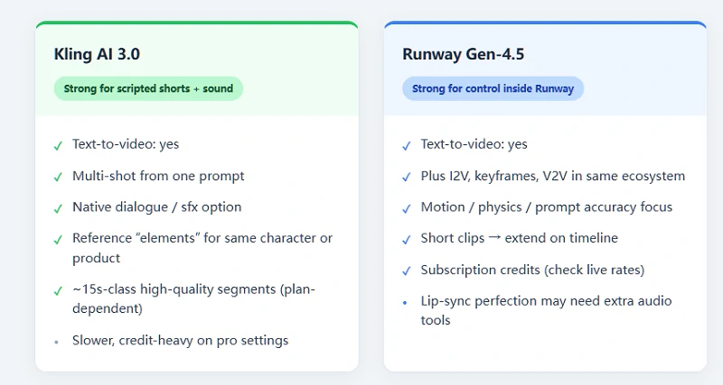 Text to Video Generation Comparison