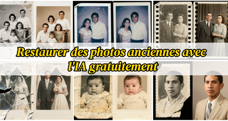 Restaurer de vieilles photos avec une IA gratuite pour retrouver netteté, couleurs et détails