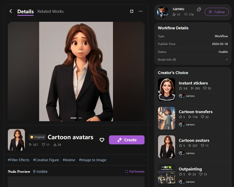 Cartoonize an Avatar - ComfyUI Workflow