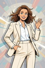Caricatura generada por modelo Grok Imagine Image