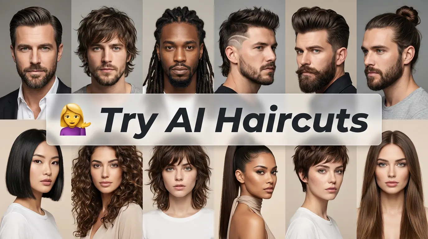 AI Haircut Prompts - 30 Virtual Hairstyle Previews for Men and Women Using SeaArt AI