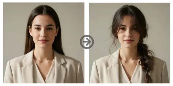 Loose Side Braid with Airy Fringe and Soft Loose Strands