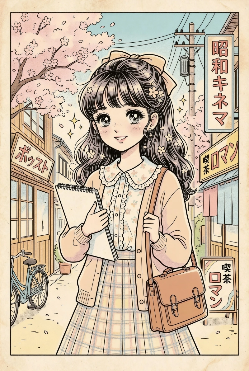 昭和少女マンガ風