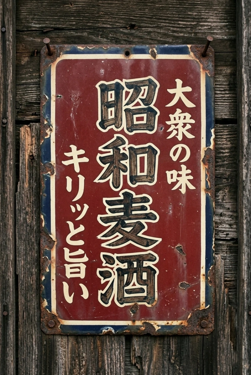 ホーロー看板風デザイン