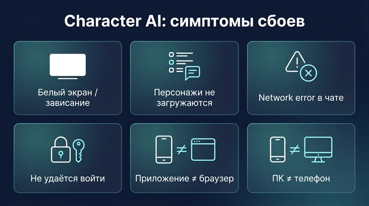 основные симптомы и причины