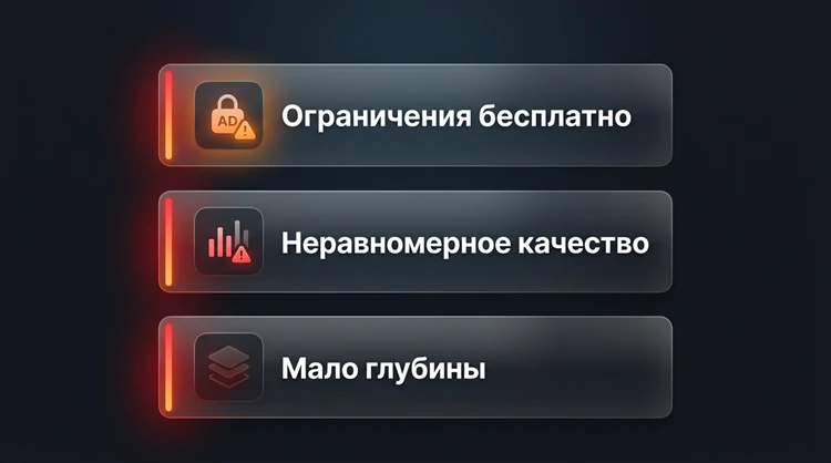Недостатки Talkie AI