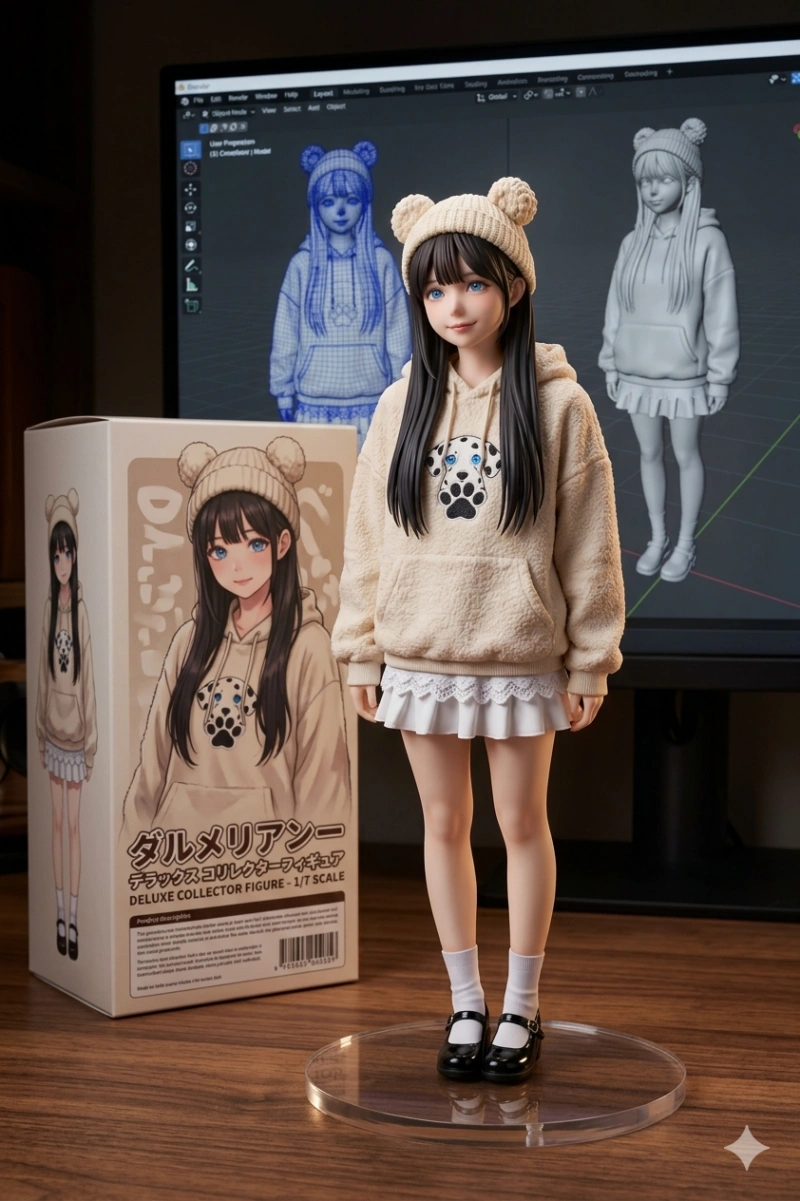 geminiで生成されたaiフィギュア画像
