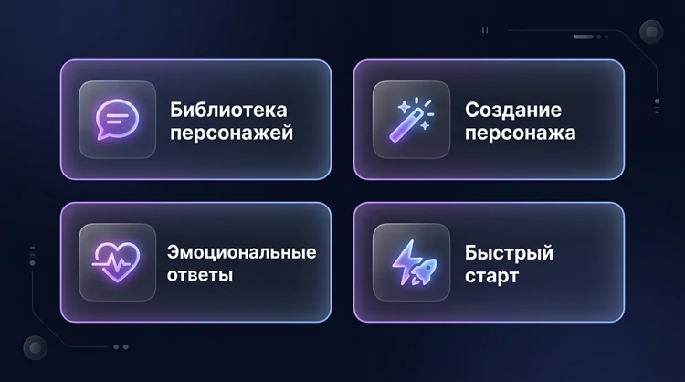 Основные функции Talkie AI