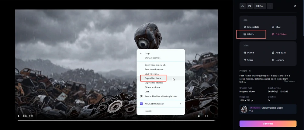 Copy AI Story Video Frame