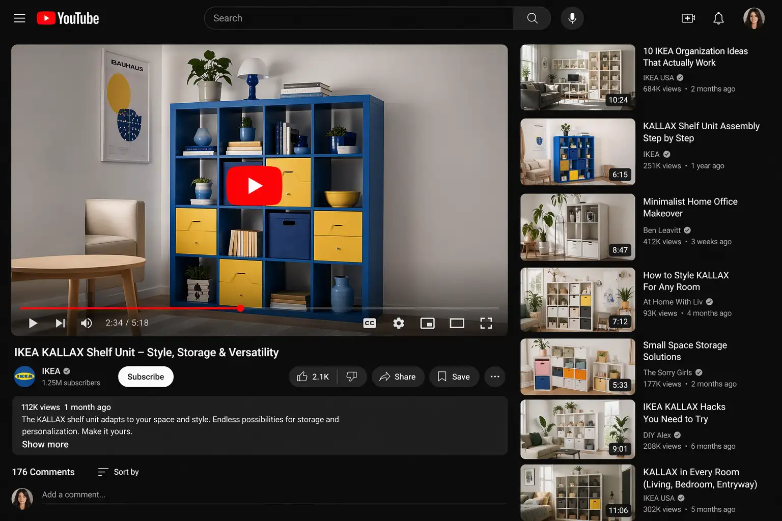 Screenshot: YouTube UI recreation with GPT Image 2 