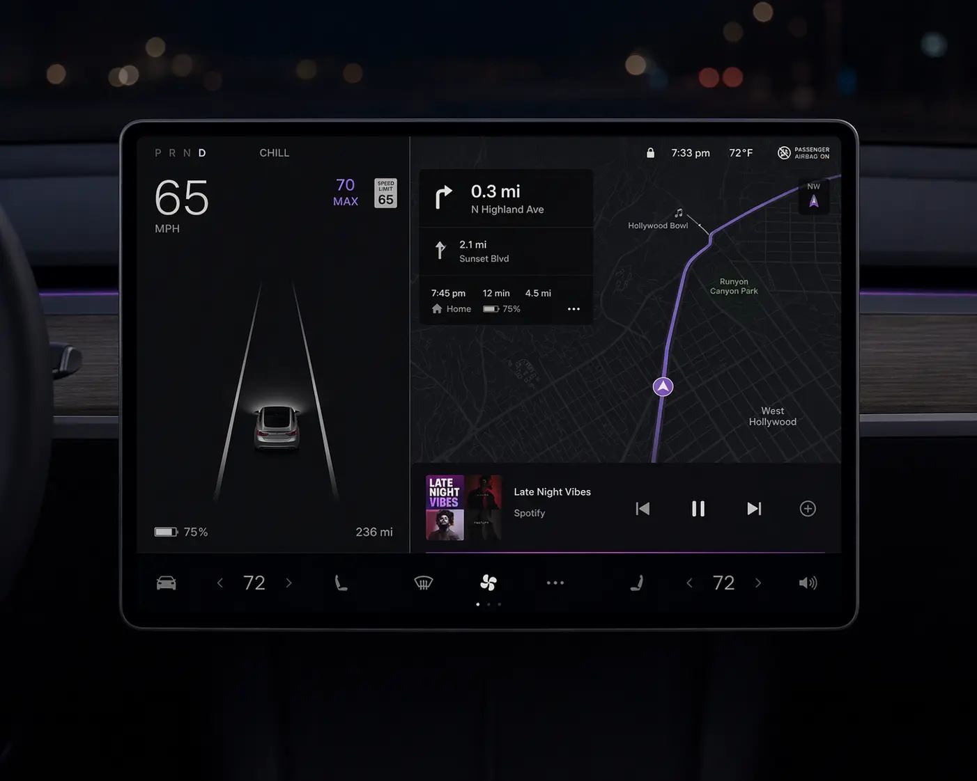 Screenshot: Tesla dashboard with GPT Image 2 