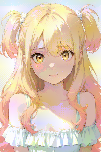 びっくりしてからにっこり うごイラ
