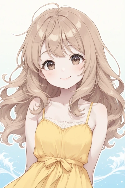  小さくお手振り イラスト