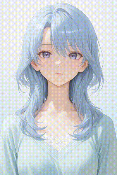 考えるような仕草 うごイラ