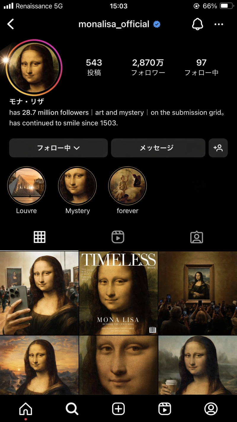 Instagramプロフィール