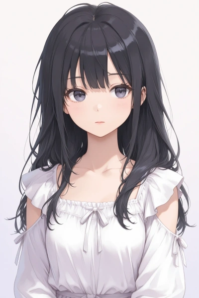 照れながら振り向く イラスト