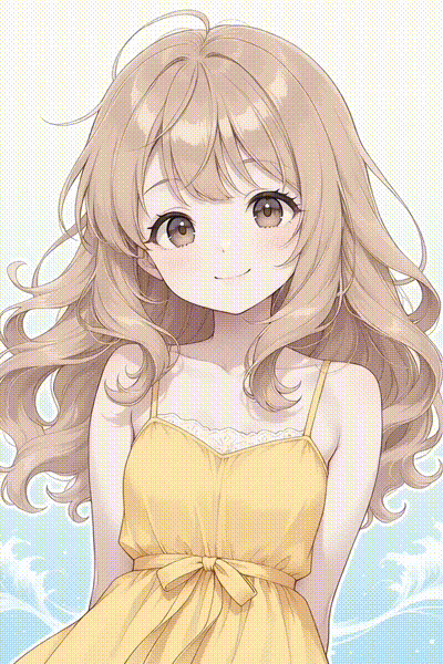 小さくお手振り うごイラ