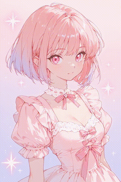 ウィンク+指ハート うごイラ