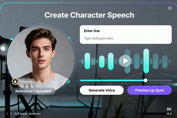 AI Voice Cloning Online - Create Character Audio and Lip Sync Voices