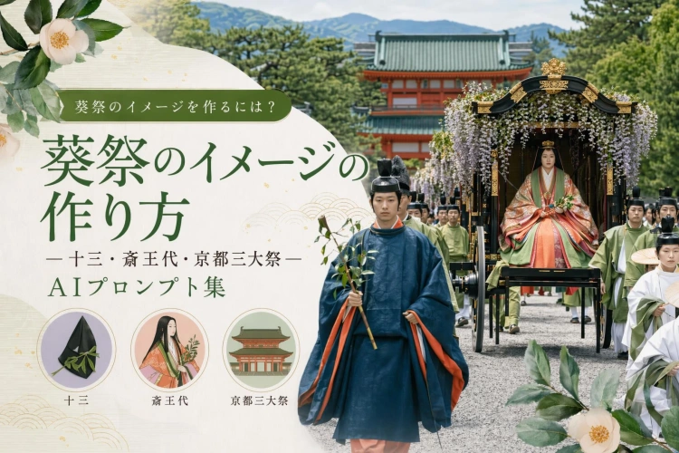 【2026】葵祭画像ガイド｜十二単・斎王代・京都祭礼のAIプロンプト15選