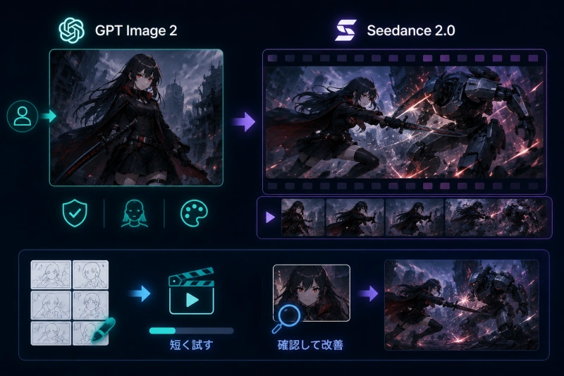 GPT画像2 x Seedance 2.0でAI動画をきれいに仕上げるコツ