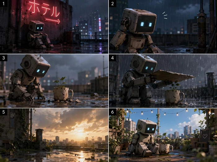 短編映画の絵コンテ