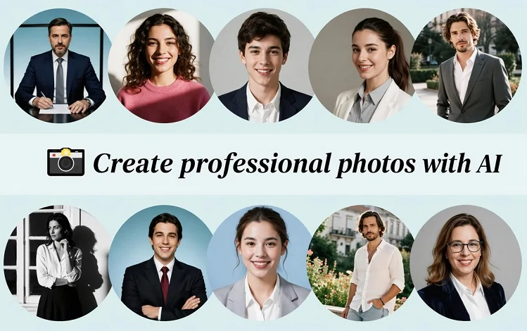 Create professional photos with ai