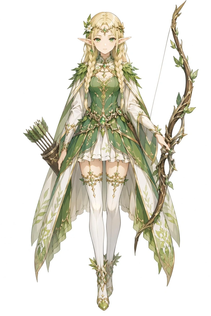 神秘的な森のエルフ