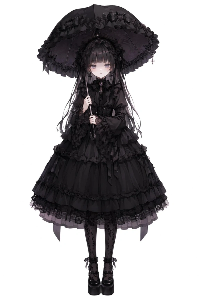 世界観強めのゴスロリ少女