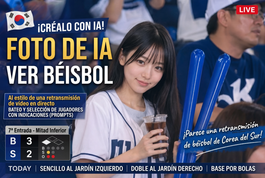 fotos de béisbol con IA