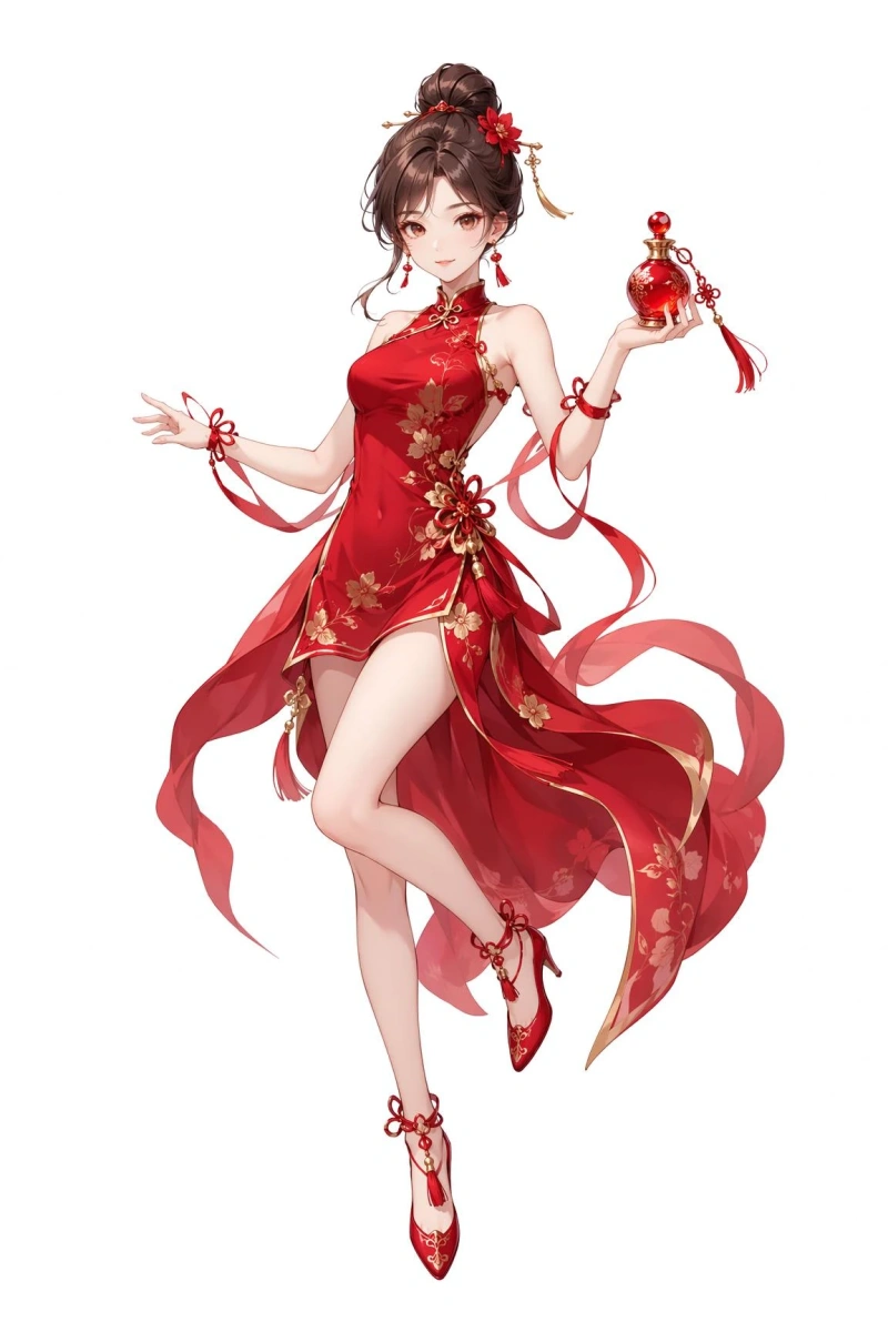 華やかな中華風美少女