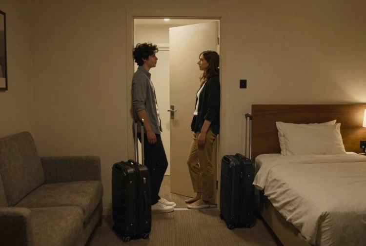 Two People in the Same Hotel Room