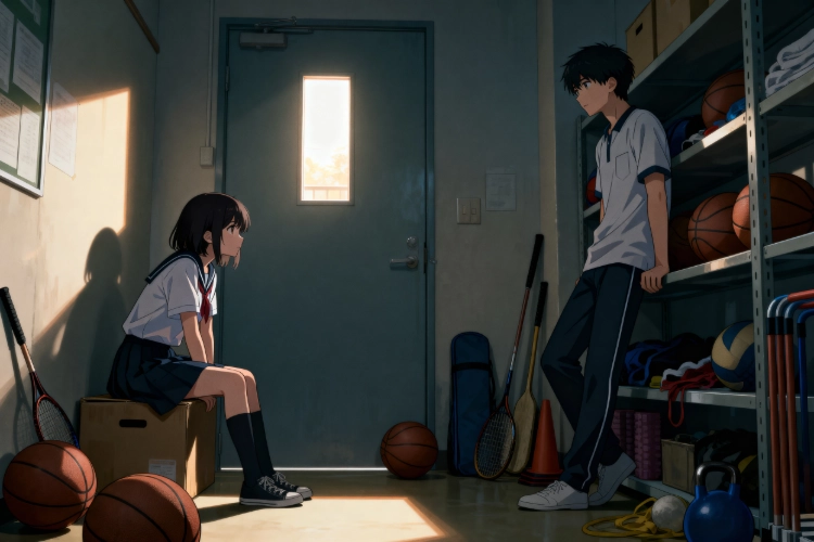 Anime Sports Storage Room Scenario