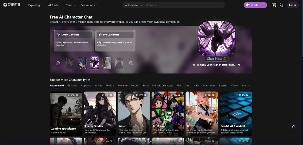 SeaArt AI Character Chat