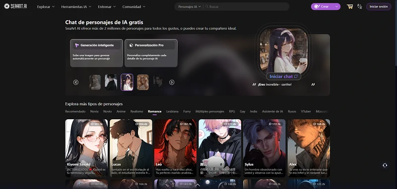 chat con personajes de IA