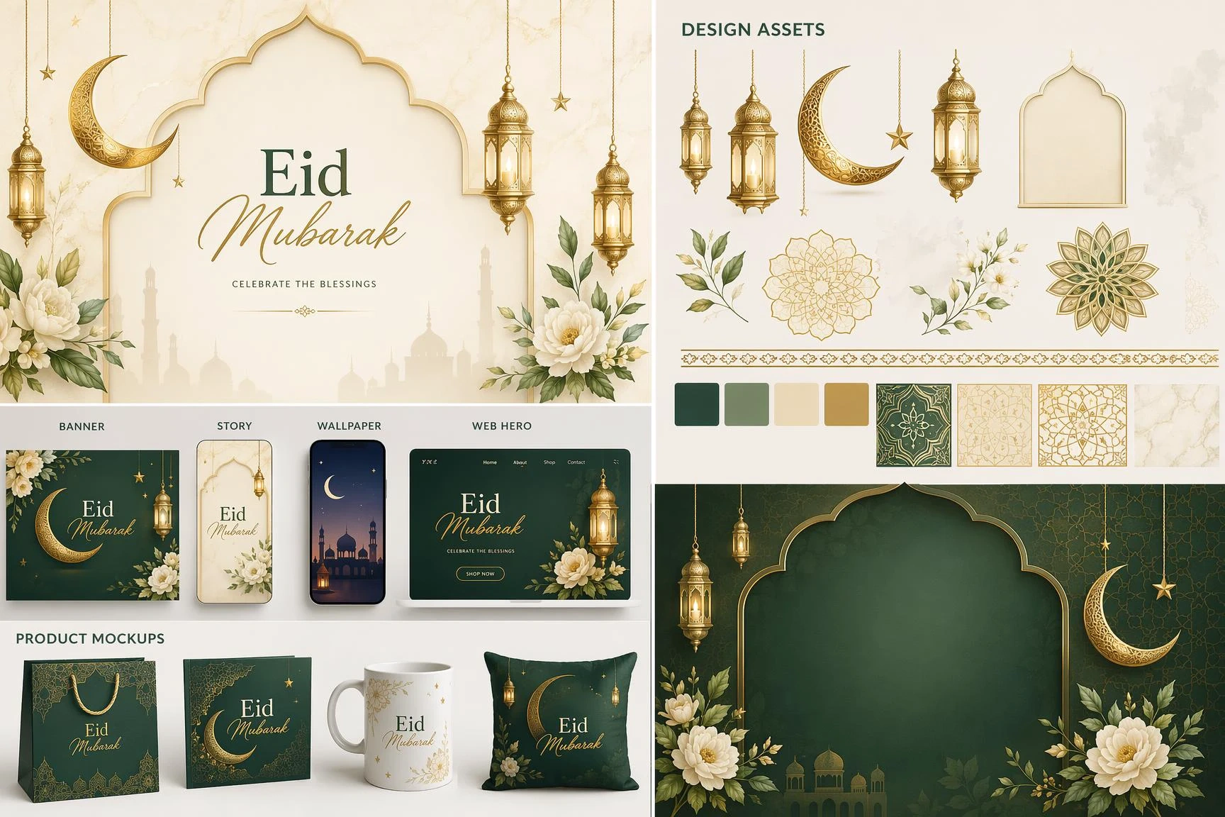 50+ Eid al-Adha AI Photo Prompts: Cards, Portraits & Posters