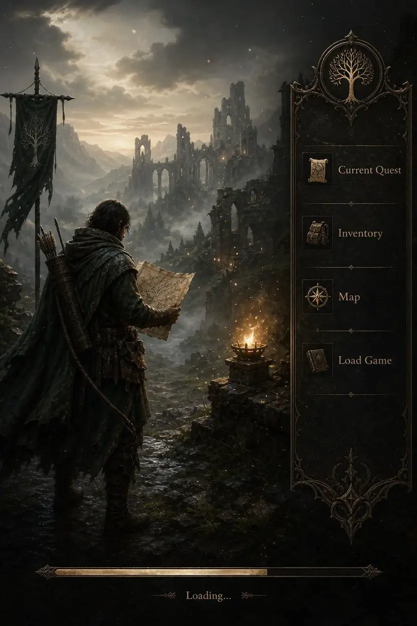 Video Game Loading Screen Generator