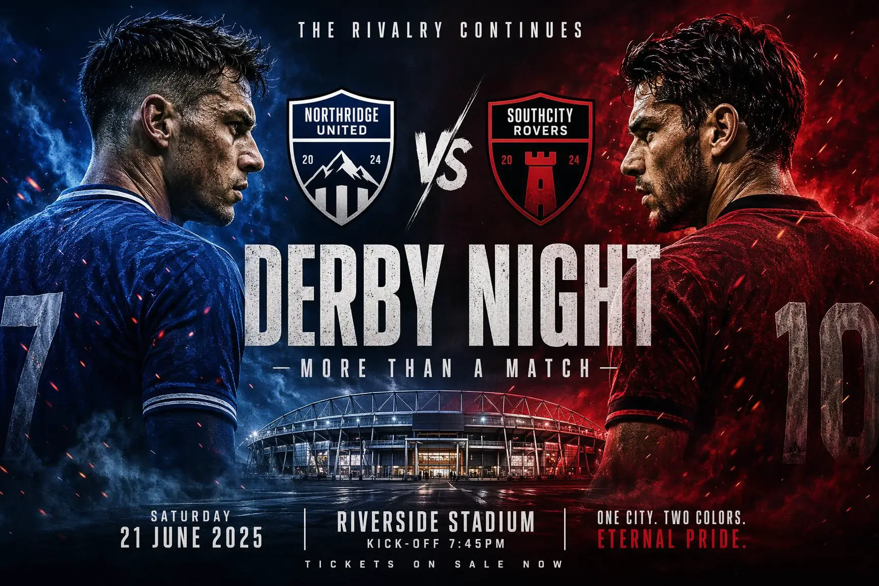 Graphical Rivalry Poster ChatGPT Football Poster Prompts: 40+ Copy and Paste AI Football Poster ...