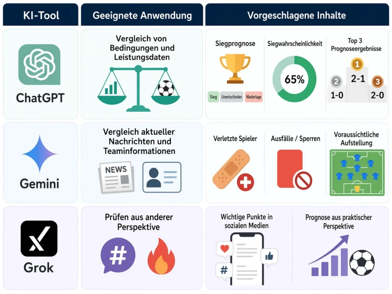 Methoden, um die Ergebnisse der WM 2026 mit KI vorherzusagen